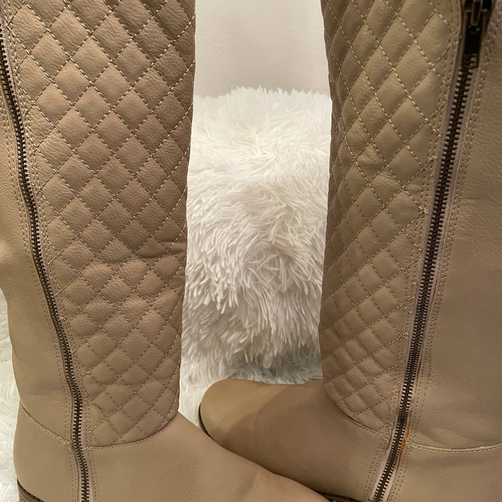 Charming Charlie’s tan boots